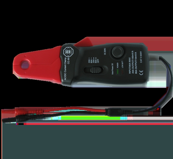 帶寬 DC to 20 kHz (-3dB)有效測量范圍  20小時 output 100 mV/A, 1 V = 10 A 80A范圍 output 10 mV/A,1 V = 100 A準(zhǔn)確性 直流20A范圍 ±(3% ±5 mA)
直流80A范圍 ±(3% ±0.3A) (100 mA to 40 A)