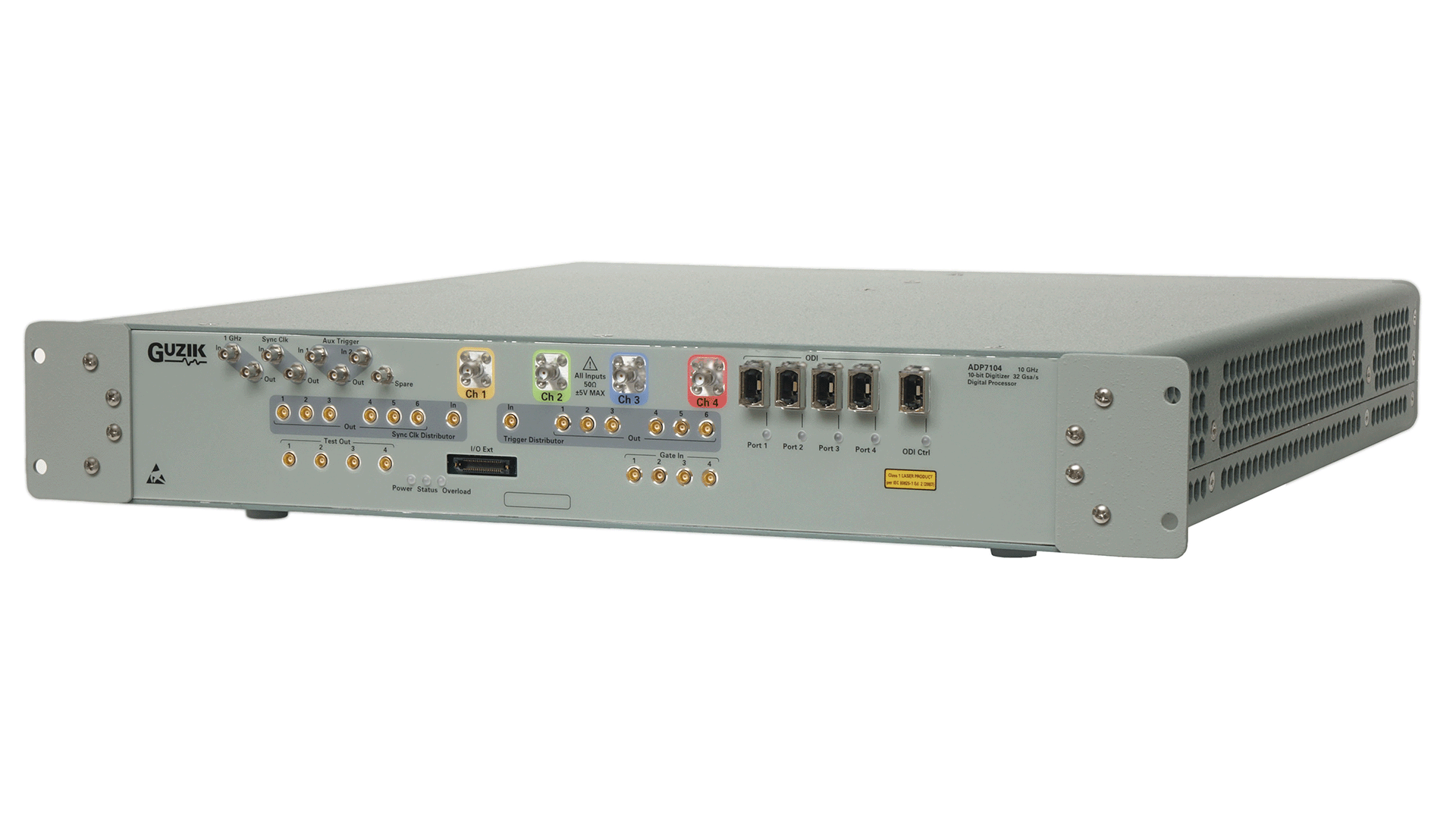 2 個(gè)通道，采樣率為 32 GSample/s
4 個(gè)通道，16 GSample/s
DC 至 10 GHz 模擬帶寬，測量上升時(shí)間為 28 ps 的信號(hào)
10 位分辨率，256 GB 內(nèi)存（每通道 3.2 秒）