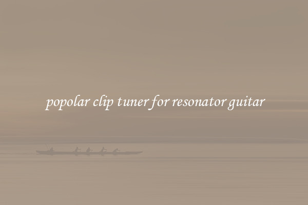 popolar clip tuner for resonator guitar