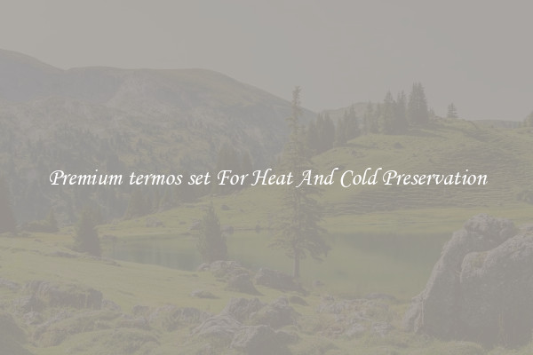 Premium termos set For Heat And Cold Preservation