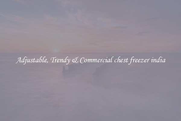 Adjustable, Trendy & Commercial chest freezer india