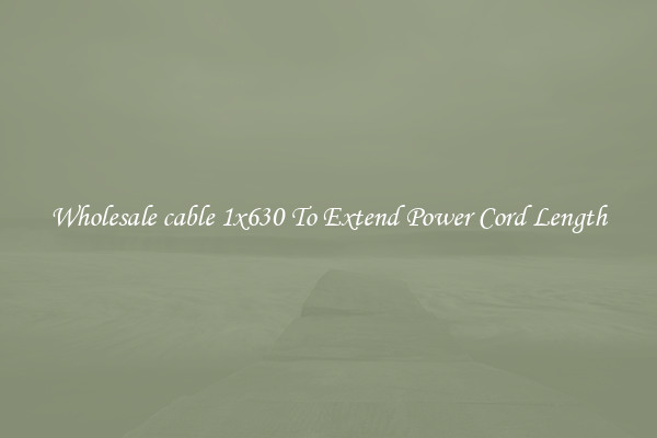 Wholesale cable 1x630 To Extend Power Cord Length