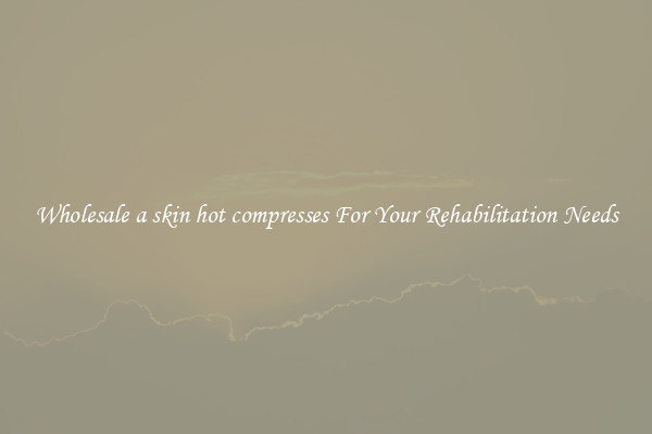 Wholesale a skin hot compresses For Your Rehabilitation Needs