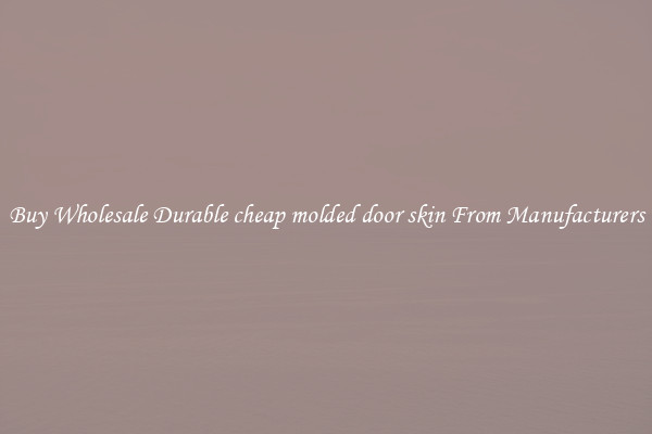 Buy Wholesale Durable cheap molded door skin From Manufacturers