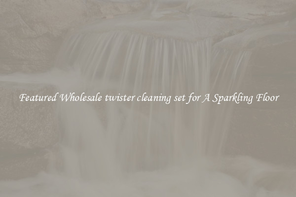 Featured Wholesale twister cleaning set for A Sparkling Floor