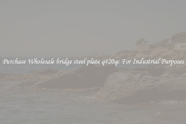 Purchase Wholesale bridge steel plate q420qc For Industrial Purposes