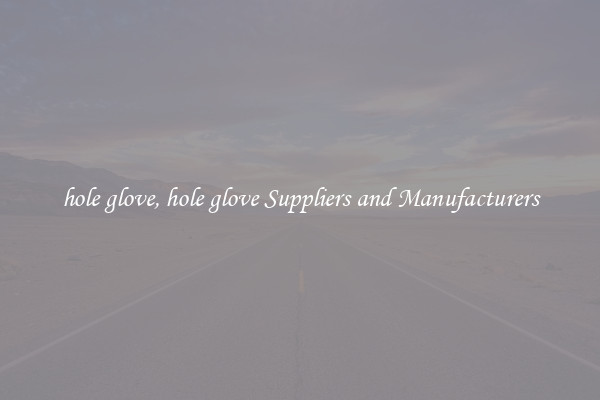 hole glove, hole glove Suppliers and Manufacturers