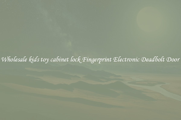 Wholesale kids toy cabinet lock Fingerprint Electronic Deadbolt Door 