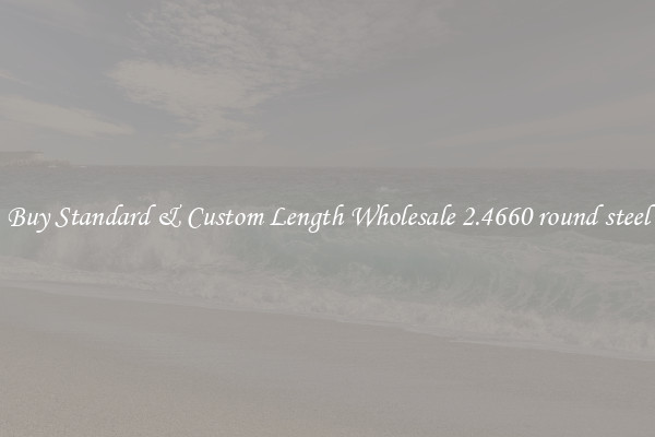 Buy Standard & Custom Length Wholesale 2.4660 round steel