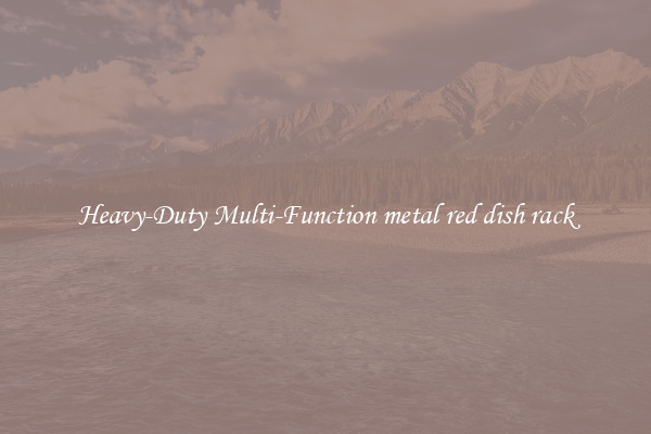 Heavy-Duty Multi-Function metal red dish rack