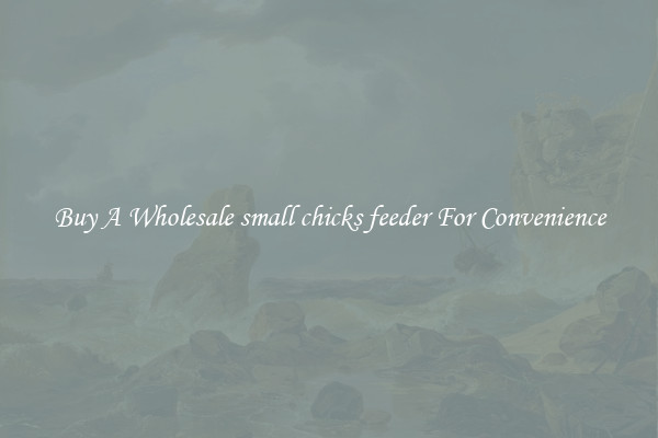 Buy A Wholesale small chicks feeder For Convenience