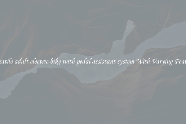Versatile adult electric bike with pedal assistant system With Varying Features