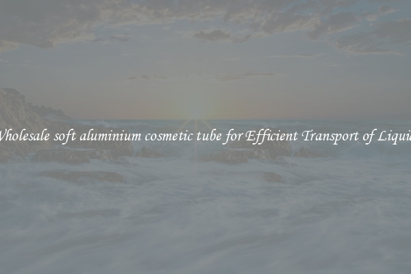 Wholesale soft aluminium cosmetic tube for Efficient Transport of Liquids