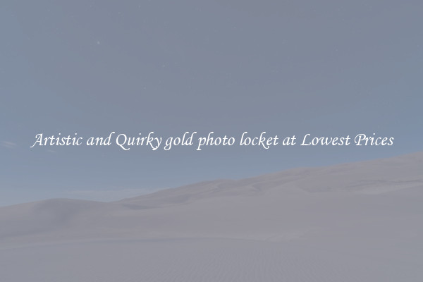 Artistic and Quirky gold photo locket at Lowest Prices