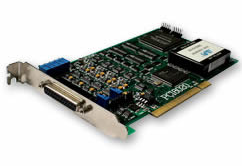 每通道2.5MHz 四通道同步采樣時，實現(xiàn)連續(xù)大容量存盤。 支持10MHz異步采樣和多卡同步帶1路DA和多路開關(guān)量